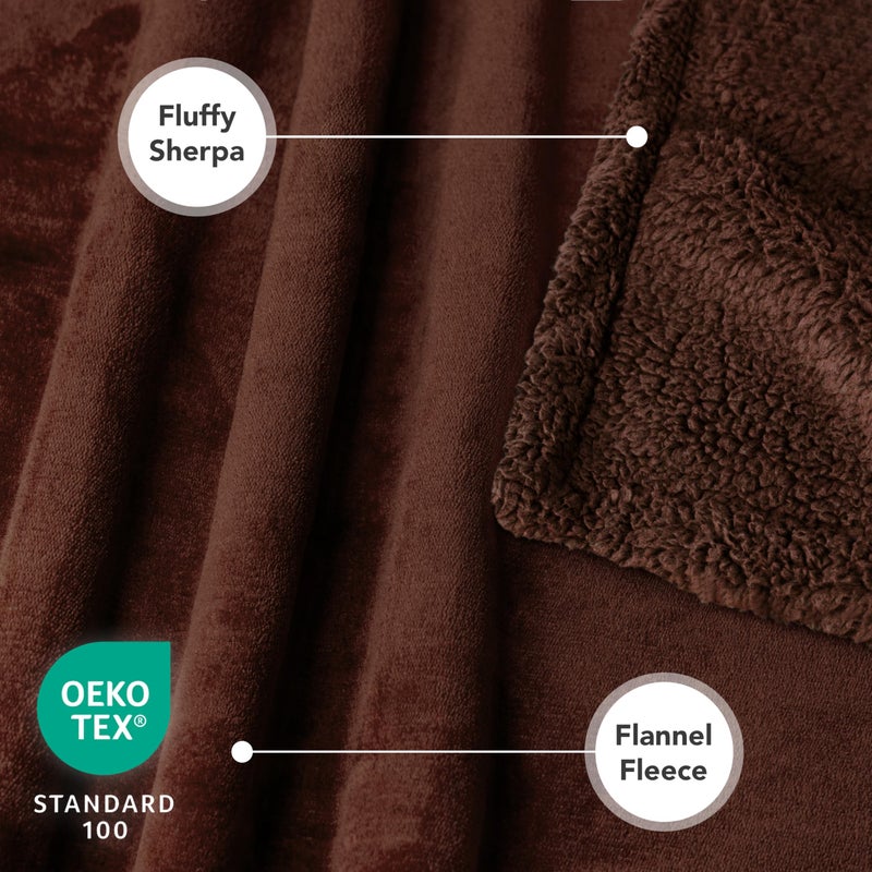 PetAmi Waterproof Dog Blanket for Small Medium Dog Puppy Cat Throw for Couch Cover Leakproof Protection, Sherpa Fleece, Reversible Soft Washable 29x40 Brown Brown - Image 5
